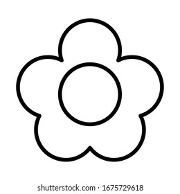 diseño de ilustraciones vectoriales con estilo de línea y flor agradable