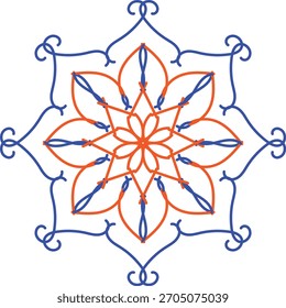 a nice flower of mandala