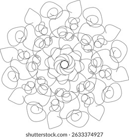 Nice flower mandala artwork design