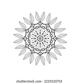 Nice Flower  Mandala Simple Design