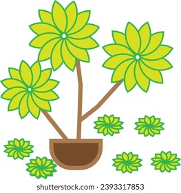 nice flower vactor illustration design