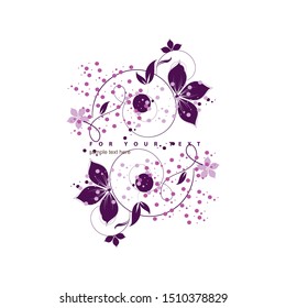 Nice flowers background for your text