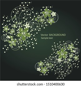 Nice flowers background for your text