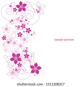 Nice flowers background for your text