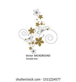 Nice flowers background for your text