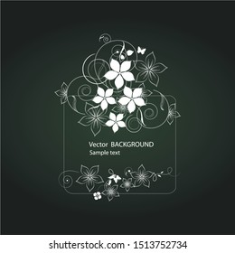 Nice flowers background for your text