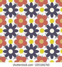 NICE FLOWERS SEAMLESS VECTOR PATTERN