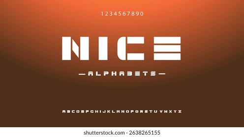 Nice Font Uppercase Lowercase and Number. Classic Lettering Minimal Fashion Designs. Typography modern serif fonts regular decorative vintage concept. vector illustration	