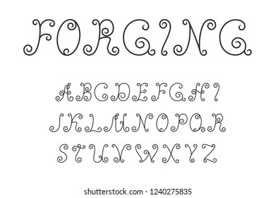 nice forging font