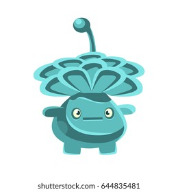 Nice friendly cactus emoji. Cartoon emotions character vector Illustration