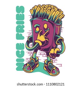 Nice Fries Illustration