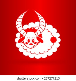 nice and funny sheep icon