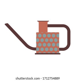 El riego de jardín agradable puede ser una ilustración vectorial en estilo plano. Icono de equipamiento de jardín aislado en fondo blanco. Se puede utilizar como muestra para el diseñador. Eps 8.