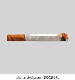nice geometrical vector illustration, made of triangles