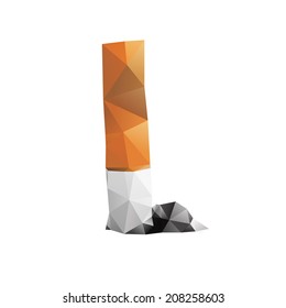 nice geometrical vector illustration, made of triangles