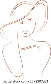 a nice girl icon vector design new style