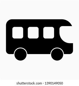 Nice Glyph Bus vector icon