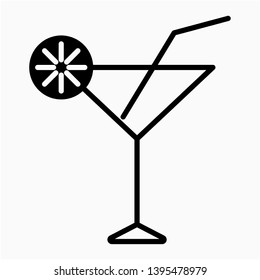 Nice Glyph Cocktail vector icon