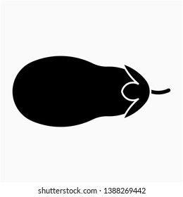 Nice Glyph Eggplant vector icon