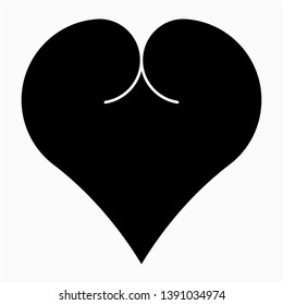 Nice Glyph Heart vector icon