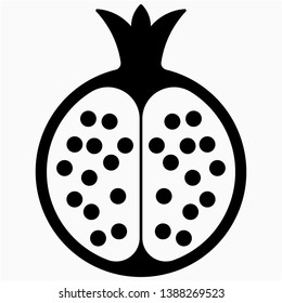 Nice Glyph Pomegranate vector icon