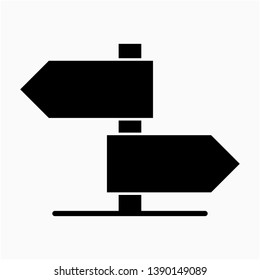 Nice Glyph Signpost vector icon