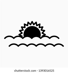 Nice Glyph Sunrise vector icon