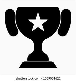 Nice Glyph Trophy vector icon
