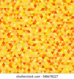 nice gold background of triangles - vector illustration