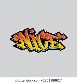nice graffiti vector tagging letter word text street art