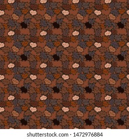Nice gray, black and brown colors elements. Vector illustration. Love wedding background design. Seamless Valentine heart love seamless pattern with heart.