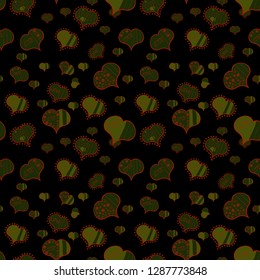 Nice gray, black and red colors elements. Vector illustration. Love wedding background design. Seamless Valentine heart love seamless pattern with heart.