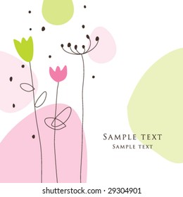 Nice Grußkarte - Vorlage mit Kopienraum
Cute simple Künstlerische, handgezeichnete Illustration - doodell
Für Babydusche, Grüße, Einladung, Mütter Tag, Geburtstag, Feier, Hochzeit