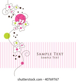 Nice Greeting card - template
Cute simple Artistic hand drawn illustration - doodle
For baby shower, greetings, invitation, mother's day, birthday, party, wedding, scrapbook