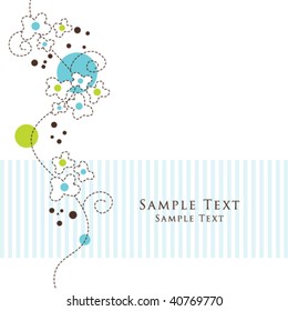 Nice Greeting card - template
Cute simple Artistic hand drawn illustration - doodle
For baby shower, greetings, invitation, mother's day, birthday, party, wedding, scrapbook