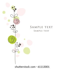 Nice Greeting card - template
Cute simple Artistic hand drawn illustration - doodle
For baby shower, greetings, invitation, mother's day, birthday, party, wedding