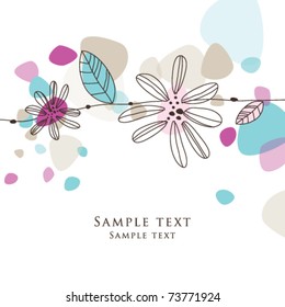 Nice Greeting card - template
Cute simple Artistic hand drawn illustration - doodle
For baby shower, greetings, invitation, mother's day, birthday, party, wedding