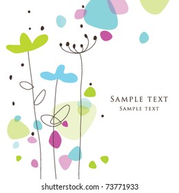 Nice Greeting card - template
Cute simple Artistic hand drawn illustration - doodle
For baby shower, greetings, invitation, mother's day, birthday, party, wedding, scrapbook