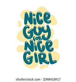 buen tipo para linda chica cita texto tipografía diseño gráfico vectorial ilustración