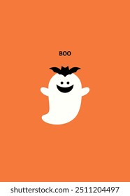 Nice Halloween ghost vector illustration.