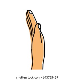 nice hand with all fingers and nails