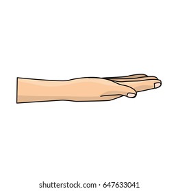 nice hand with all fingers and nails