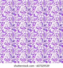 Nice hand-drawn seamless vector illustration. Elegant seamless pattern with doodles and Mandala elements.