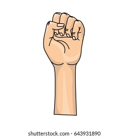 nice hands fist up celebrating