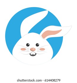 nice happy rabbit cartoon design