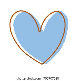 nice heart element icon design