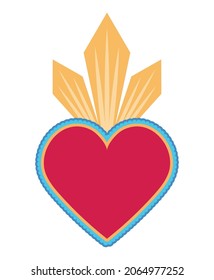 nice heart icon with blades