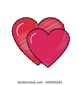 nice hearts and love symbol design