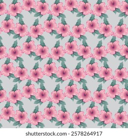 A  nice hibiscus flower pattern design 