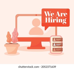 nice hiring poster with message